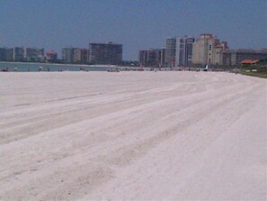 Marco Island's famous crescent beach (looking North)...so close to the condo!