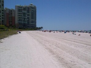 Marco Island's famous crescent beach (looking South)..so close to the condo!!!