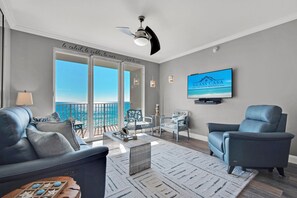 Majestic Sun 510A - Beach View Living Area w/ HDTV