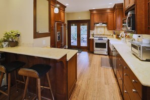 Kitchen towards deck