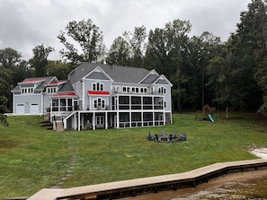 View from dock facing back of house.