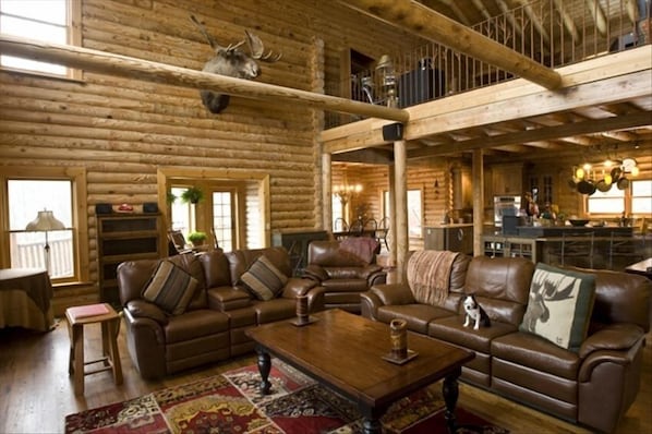 The great room is perfect for all types of gatherings