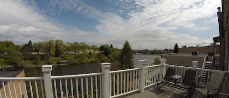 View from back deck of Manistee River