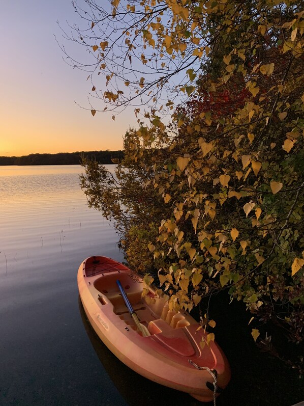 Kayaks available. Go swimming. 