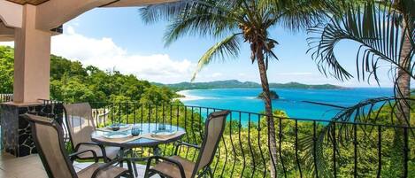 Private balcony with stunning ocean view