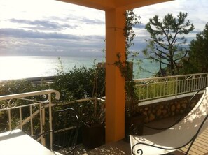 Stunning peaceful sea view from the terrace