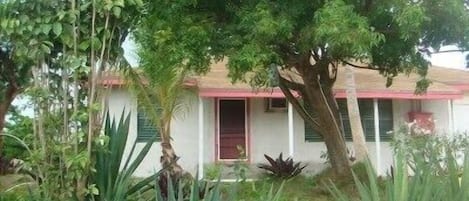 Front View of our House..relax on the front porch and enjoy the Caribbean breeze