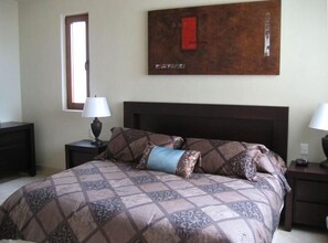Master king suite #2 with full bath and ocean & mountain views
