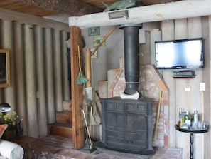 Stairs to upstairs bedroom and loft.