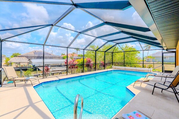 Pool & canal view