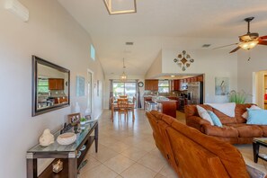 Beautifully decorated open floor plan