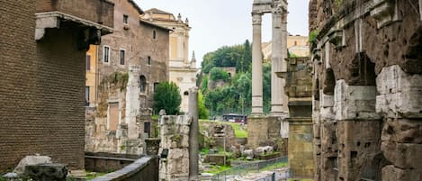 The archeological walk of Teatro Marcello: just few steps from the gate... 