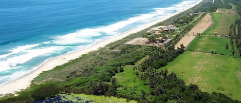 Our twelve-mile beach with no one on it