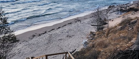 Lake Michigan at platform deck... the jewel at the end of the path