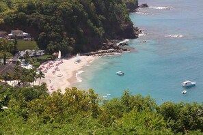 View of Anse du Cap Beach from the villa