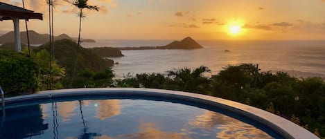 View from the private pool