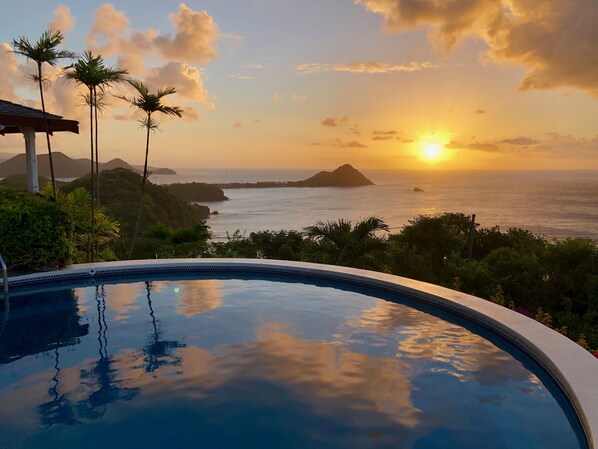 View from the private pool