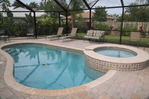Heated pool and spa