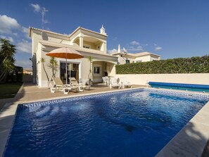 Large swimming pool, in private grounds 