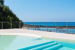 outdoor pool with sea view