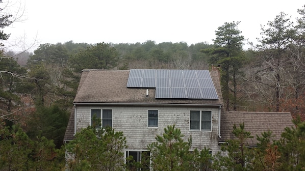 Back view. Solar panels hidden from street view