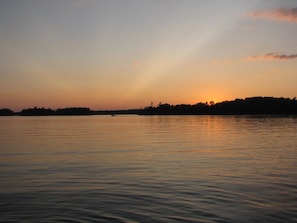 Sunset on the lake.....