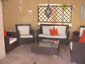 Outside sitting area