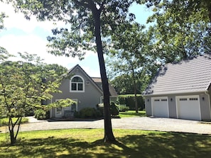 Shaded front yard