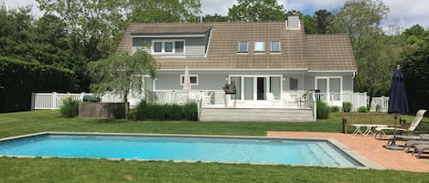 View of the house from the pool.