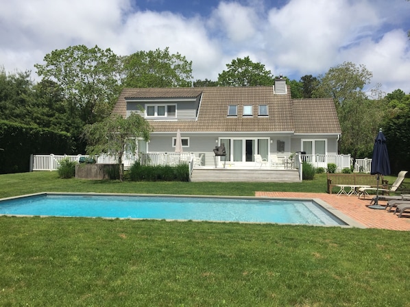 View of the house from the pool.