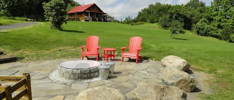 Just completed installation of 48" dia. steel fire pit ring
