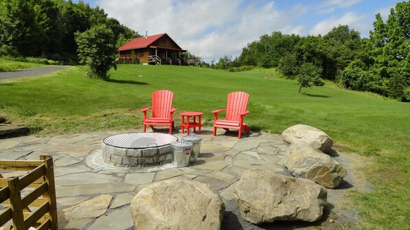 Just completed installation of 48" dia. steel fire pit ring
