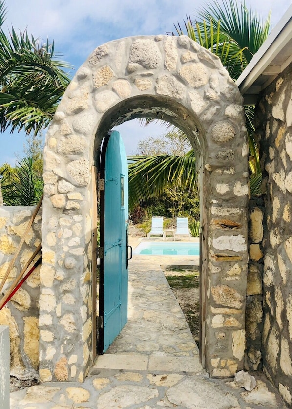 Entrance to private pool