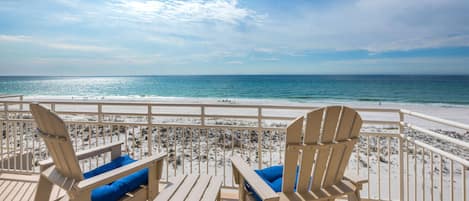 Seating on the balcony to relax