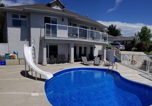 View of the pool from the ground level