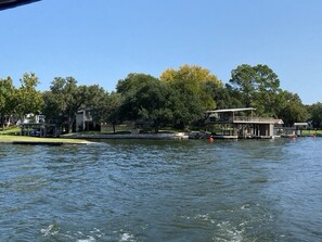 380 feet of open water on a corner lot