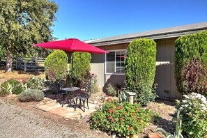 You own private patio is the perfect spot to take in nature and the true ranch life setting