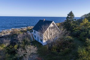 Another aerial view of the back of home complete with amazing easterly views.