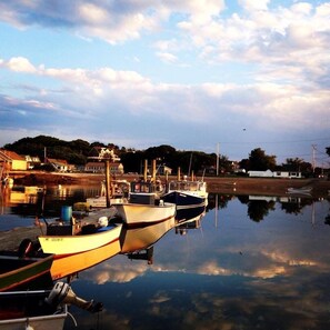 A picture of Wentworth Cottage from the wharf at Cooks Lobster House!