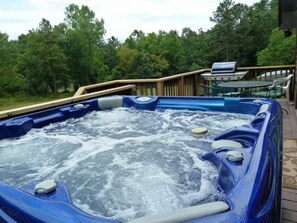Relax in a hot tub after a long hike!