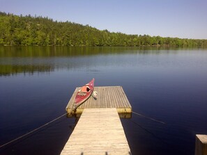 Preparing for a peaceful morning kayak.
