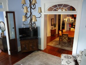 Entry, Living room and Dining room