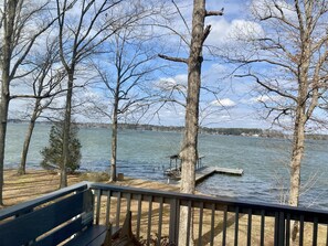 View off of the upper porch in winter