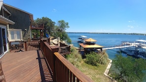 Beautiful lake view from deck