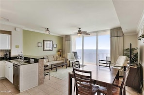 Kick back and relax in our open living area with balcony access!