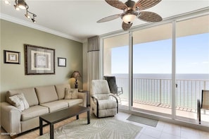 Kick back and relax in our open living area with balcony access!