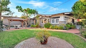 Private, Gated Courtyard and side of house