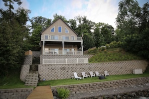 View of the house from the water