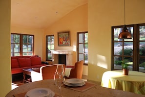 Windows all around the house with light and air. Great for rest and recharging.