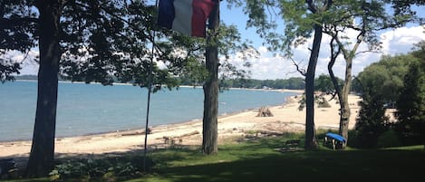 Lakeview from lawn in front of home 